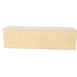 Clinique Plastic Makeup Cosmetic Sliding Box Case Storage Container Vintage